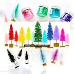 Simon Says Stamp Bottle Brush Trees Wafer Dies sss455 Christmas Card
