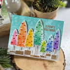 Tim Holtz Bottle Brush Trees Stamps With Simon Says Stamp Dies Bundle setbb24
