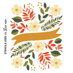 Honey Bee Bountiful Banner Stencils hbsl-134