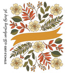 Honey Bee Bountiful Banner Stencils hbsl-134 with stamp outline