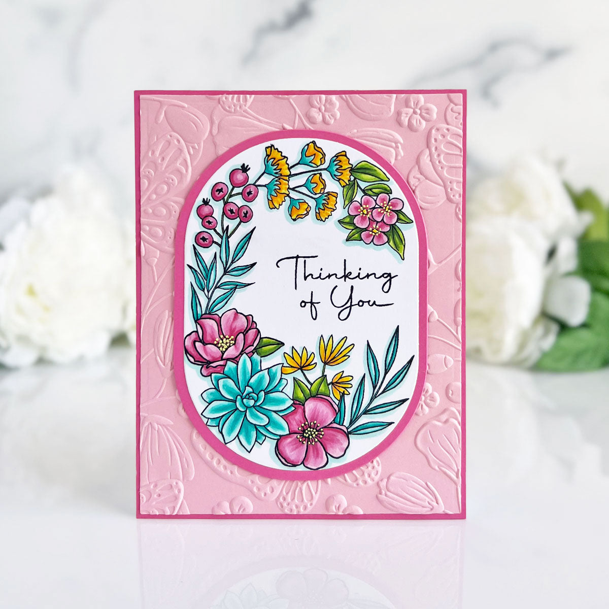 S5-562 Spellbinders Essential Stylish Ovals Etched Dies thinking of you