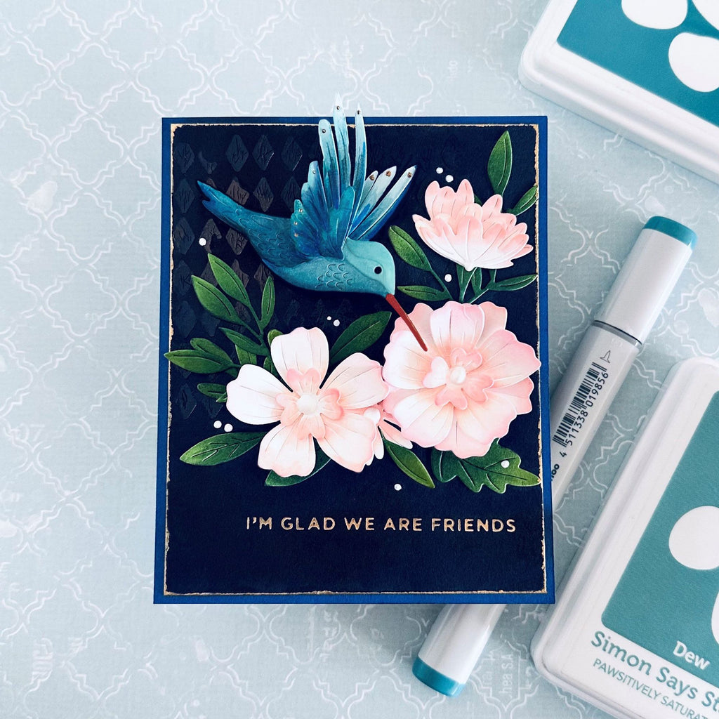 Simon Says Stamp Friend Like You Collection I Want It All Stand Alone Dies set1014sa Brilliant Hummingbird
