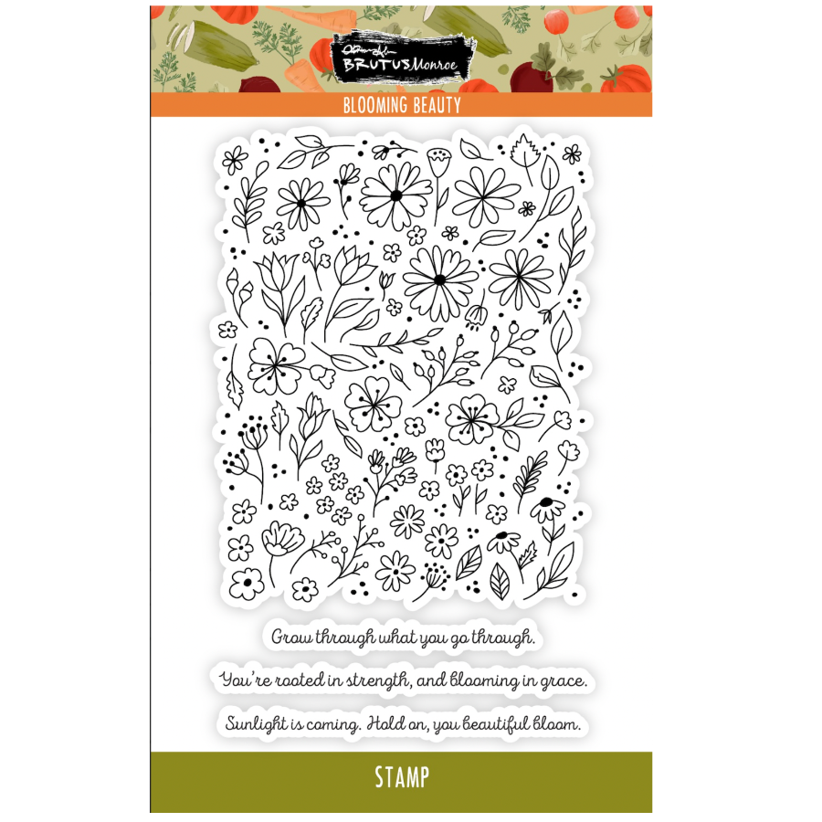 Brutus Monroe Blooming Beauty Clear Stamps bru2202