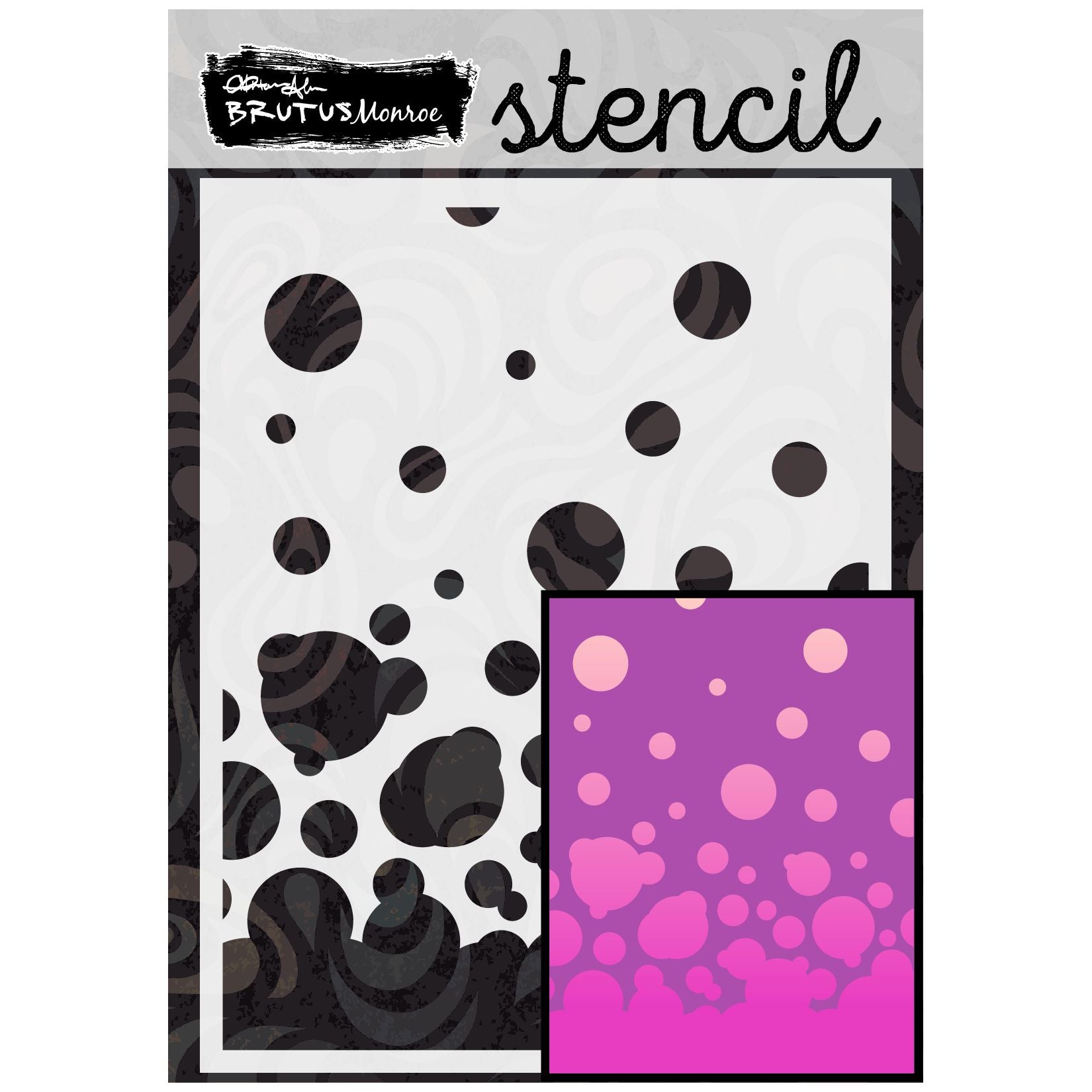 Brutus Monroe Bubbles A2 Stencil bru4808