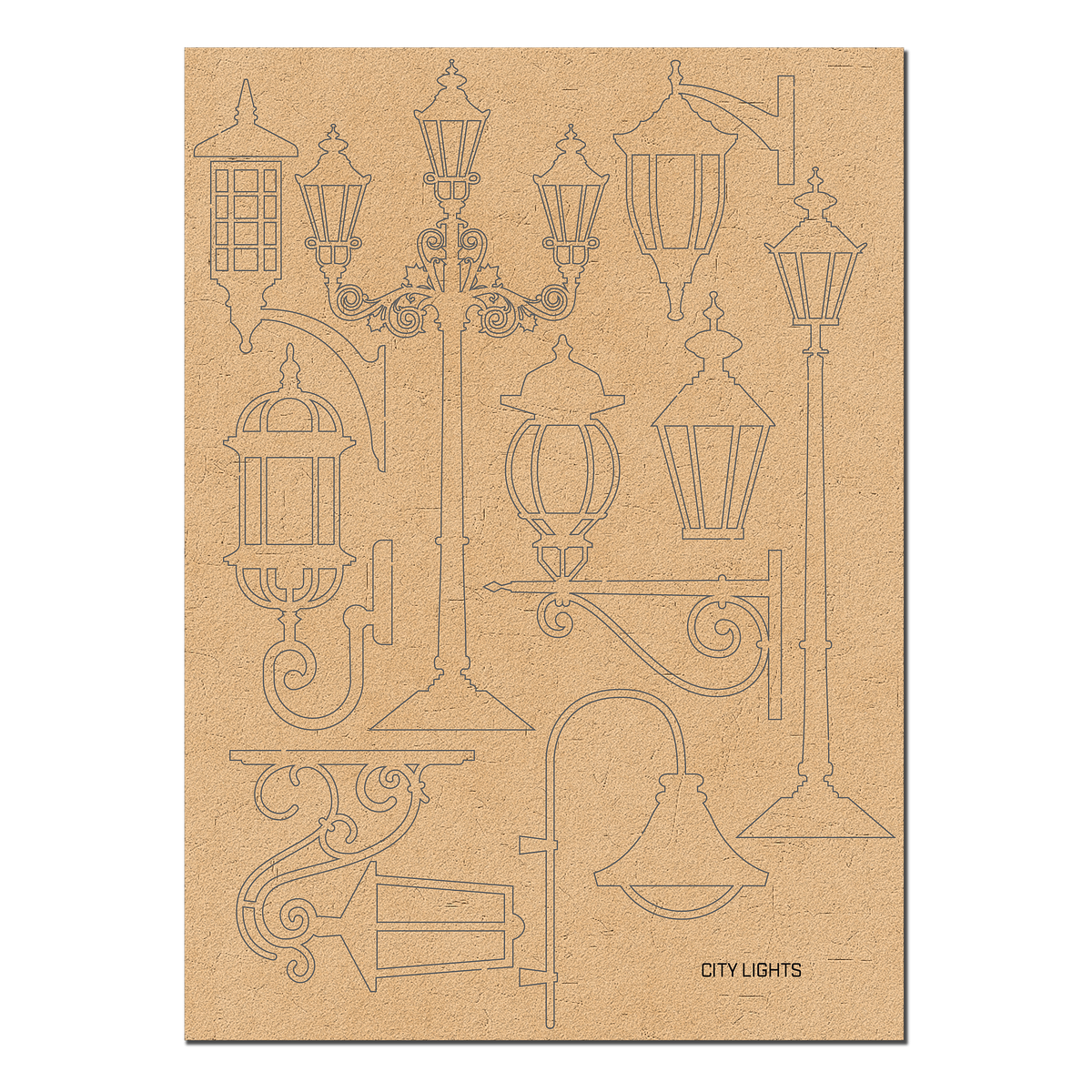 Brutus Monroe City Lights Chipboard bru4751
