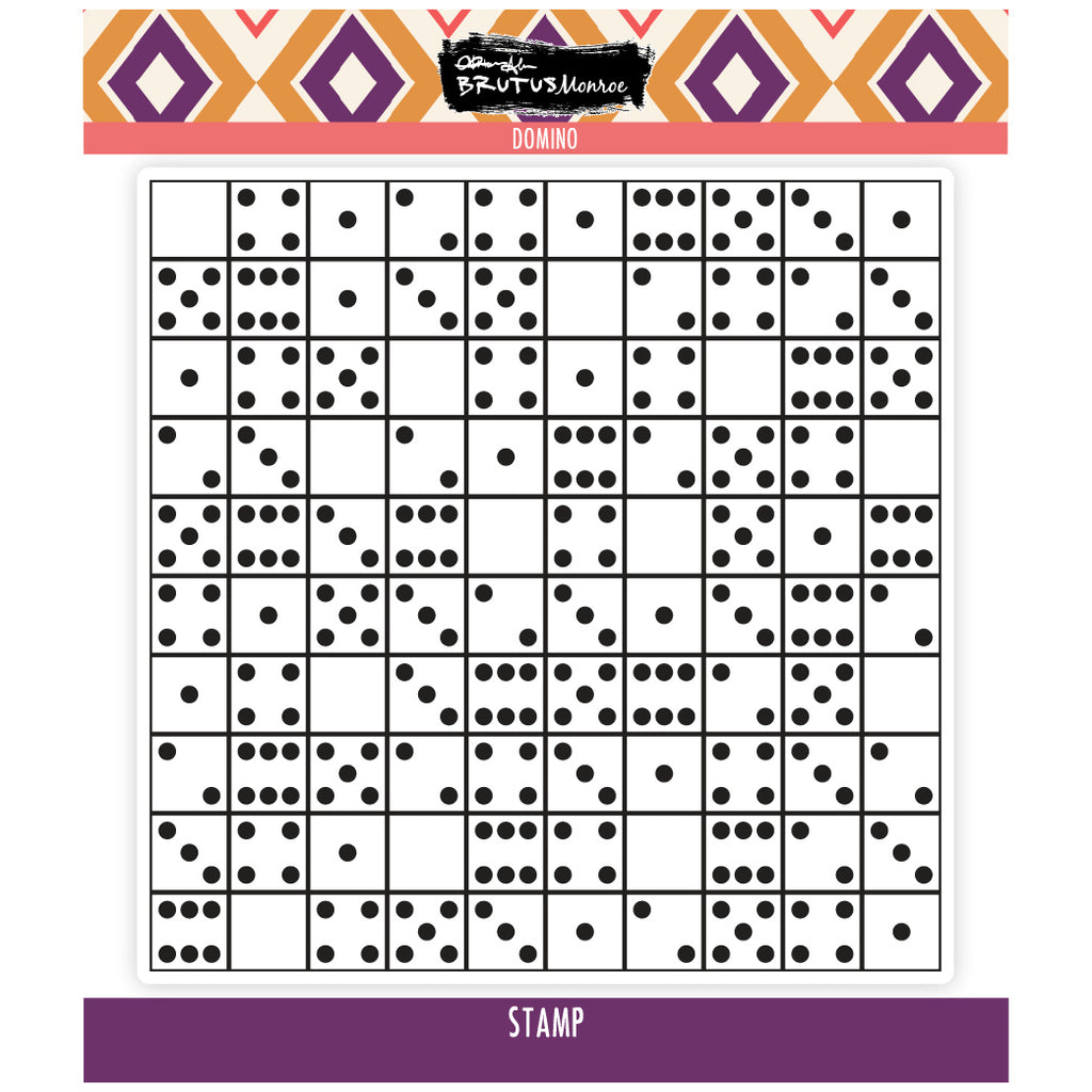 Brutus Monroe Domino Clear Stamp bru4073