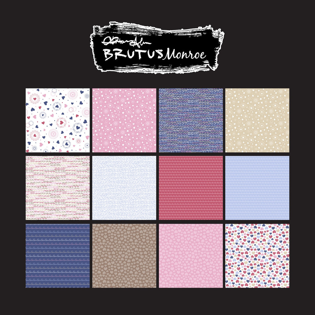 Brutus Monroe Gentle Love 6x6 Paper Pad bru1330-2 back cover