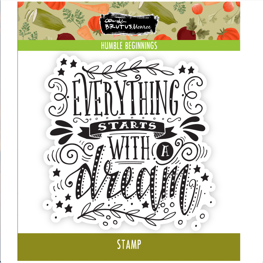 Brutus Monroe Humble Beginnings Clear Stamp bru0936