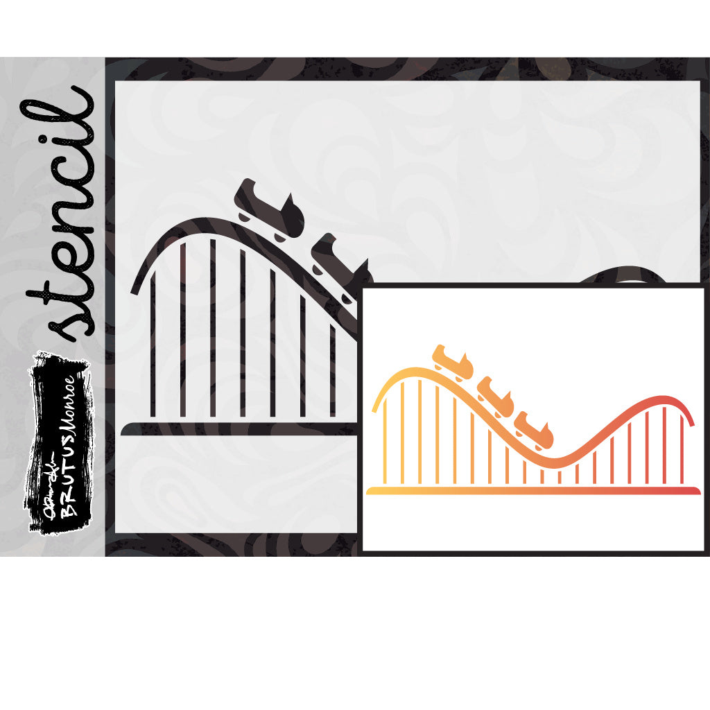 Brutus Monroe Rollercoaster A2 Stencil bru3414