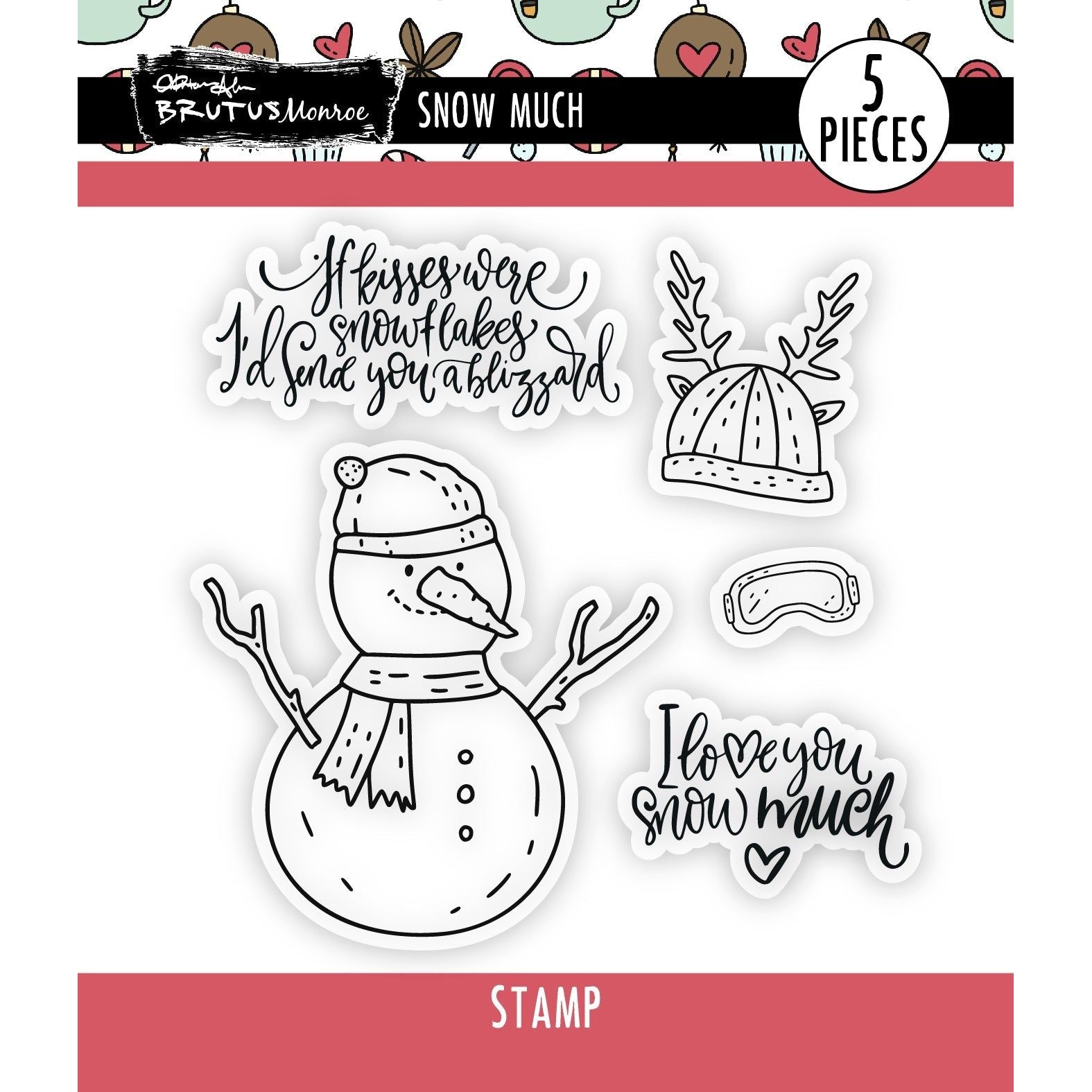 Brutus Monroe Snow Much Clear Stamps bru3570