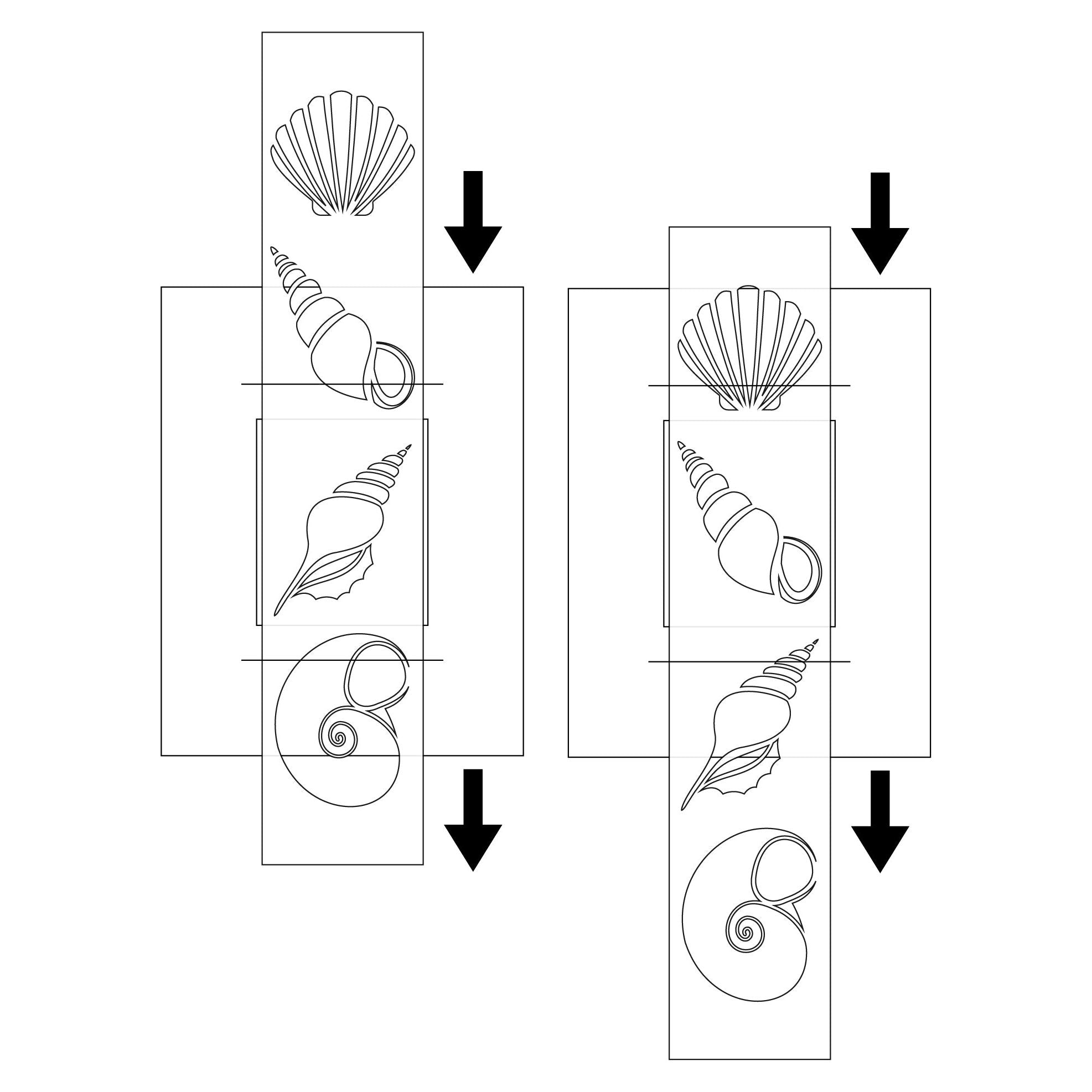 Brutus Monroe Summer and Shells Slide Show Stencil Bundle example