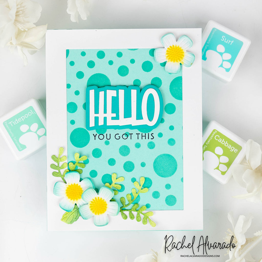Simon Says Stamp Stencil Bubbles 1109st Every Happiness Rachel Alvarado You Got This Card | color-code:ALT01