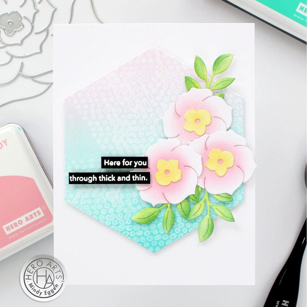 Hero Arts Nesting HEXAGON Infinity Dies DI846 blooms