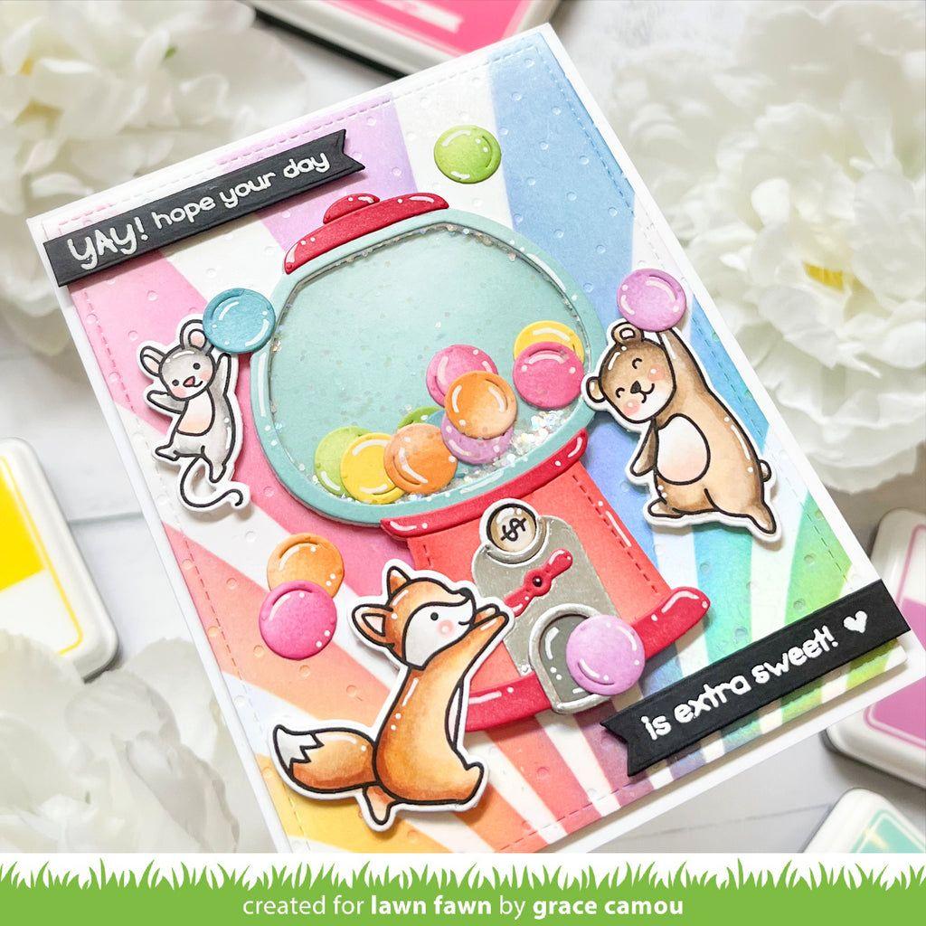 Lawn Fawn Build-A-Gumball Machine Dies lf3431 Extra Sweet