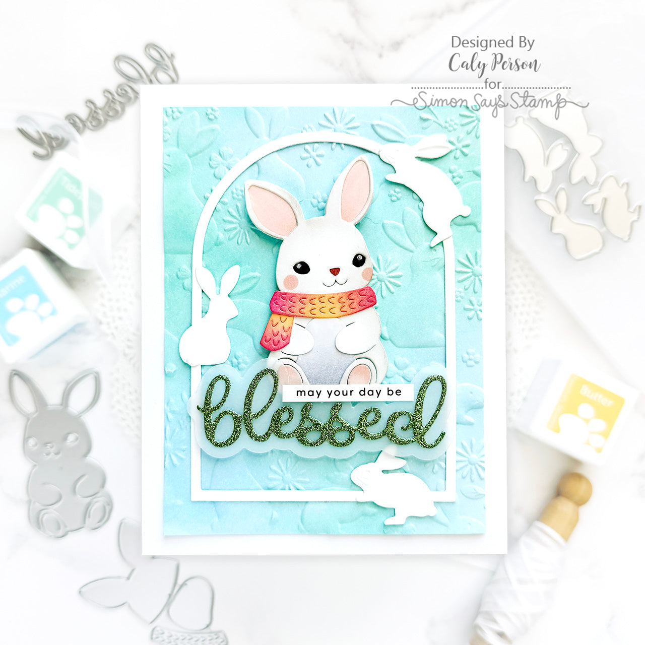 Simon Says Stamp Bundled Bunny Wafer Dies s986 Favorite Things Easter Card | color-code:ALT08
