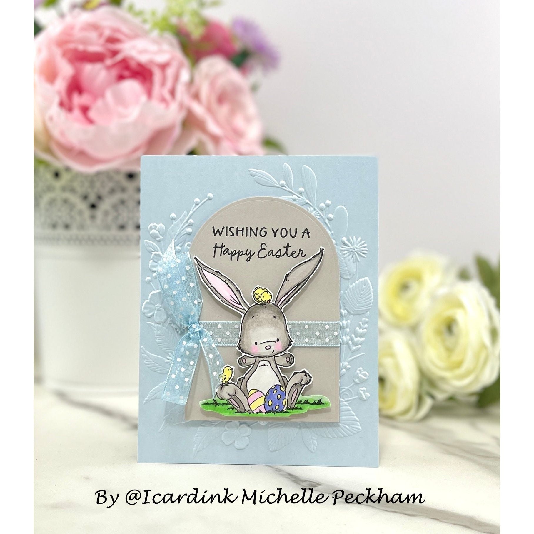 Simon Says Stamps and Dies Bunny Blessings set930bb Favorite Things Easter Card