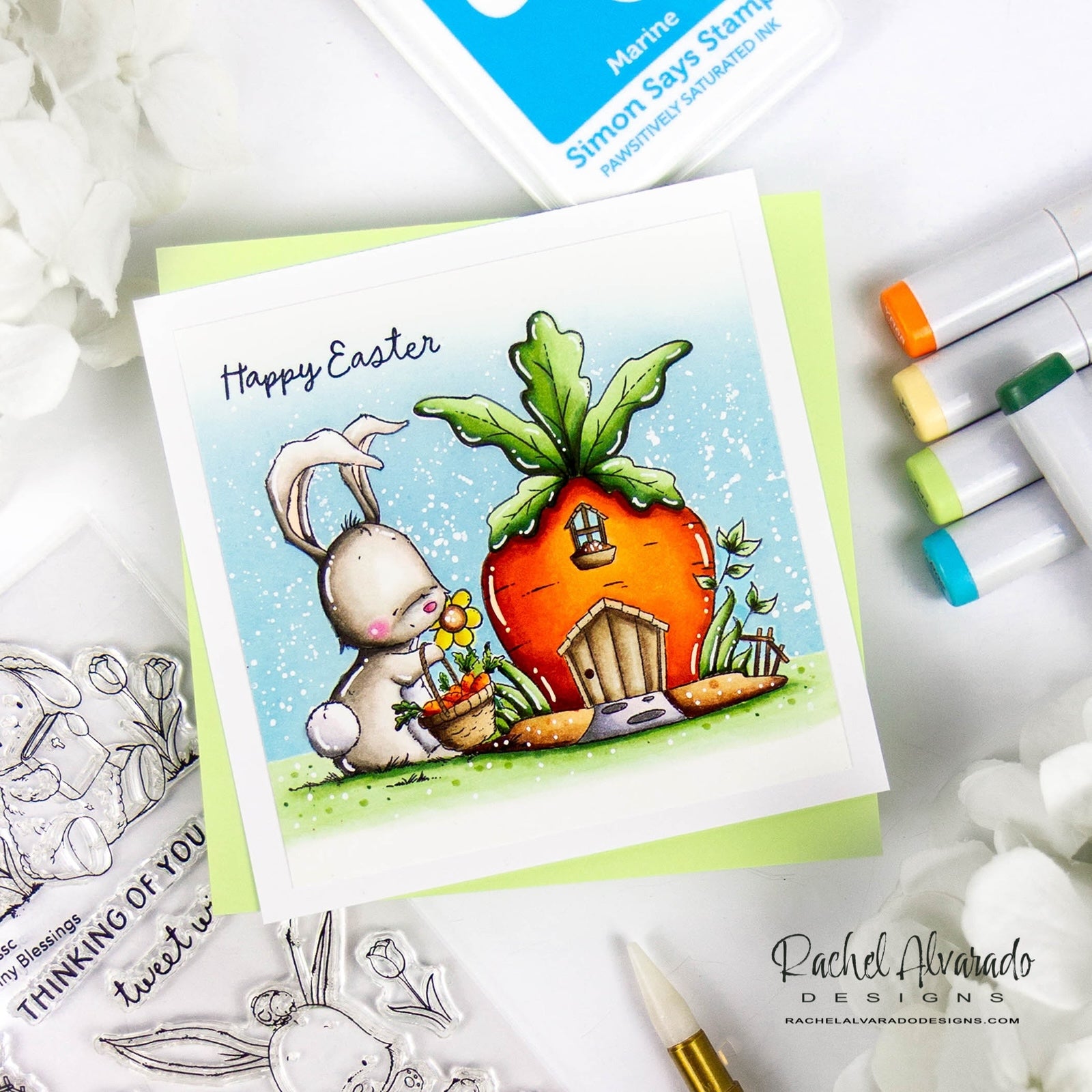 Simon Says Clear Stamps Bunny Blessings 2169ssc Favorite Things Easter Card | color-code:ALT11