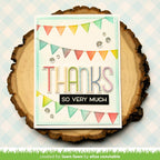 Lawn Fawn Giant Outlined Thanks Dies lf3447 Thanks So Very Much