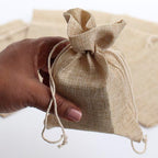 Burlap Favor Bags 4342nt in use