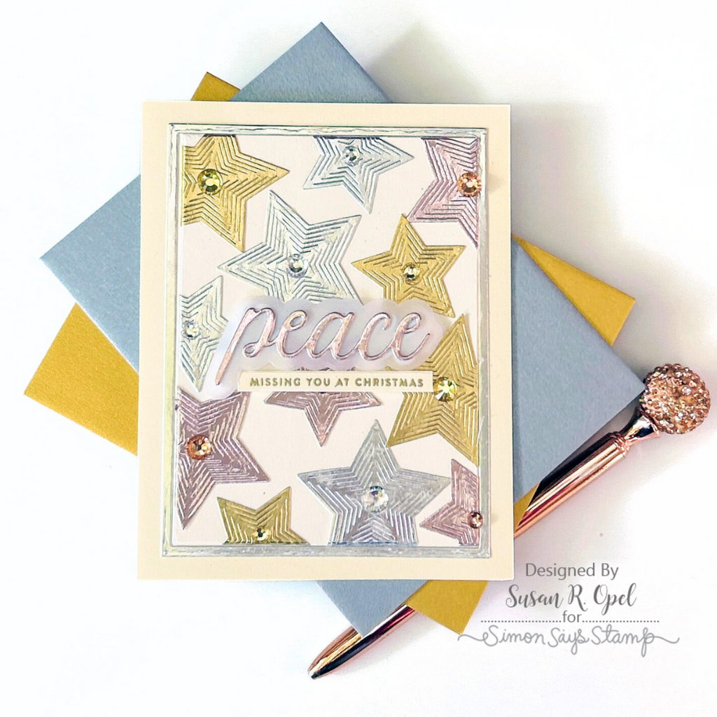 Simon Says Stamp Pawsitively Dazzling Gems Butter se119 Festive Fun Christmas Card | color-code:ALT02