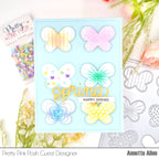 Pretty Pink Posh Spring Script Die happy spring