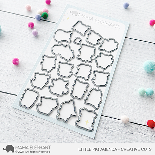 Mama Elephant Little Pig Agenda Creative Cuts Steel Dies