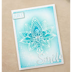 Crafter's Companion Decorative Lotus Mask cc-mask-delot ornate flower card