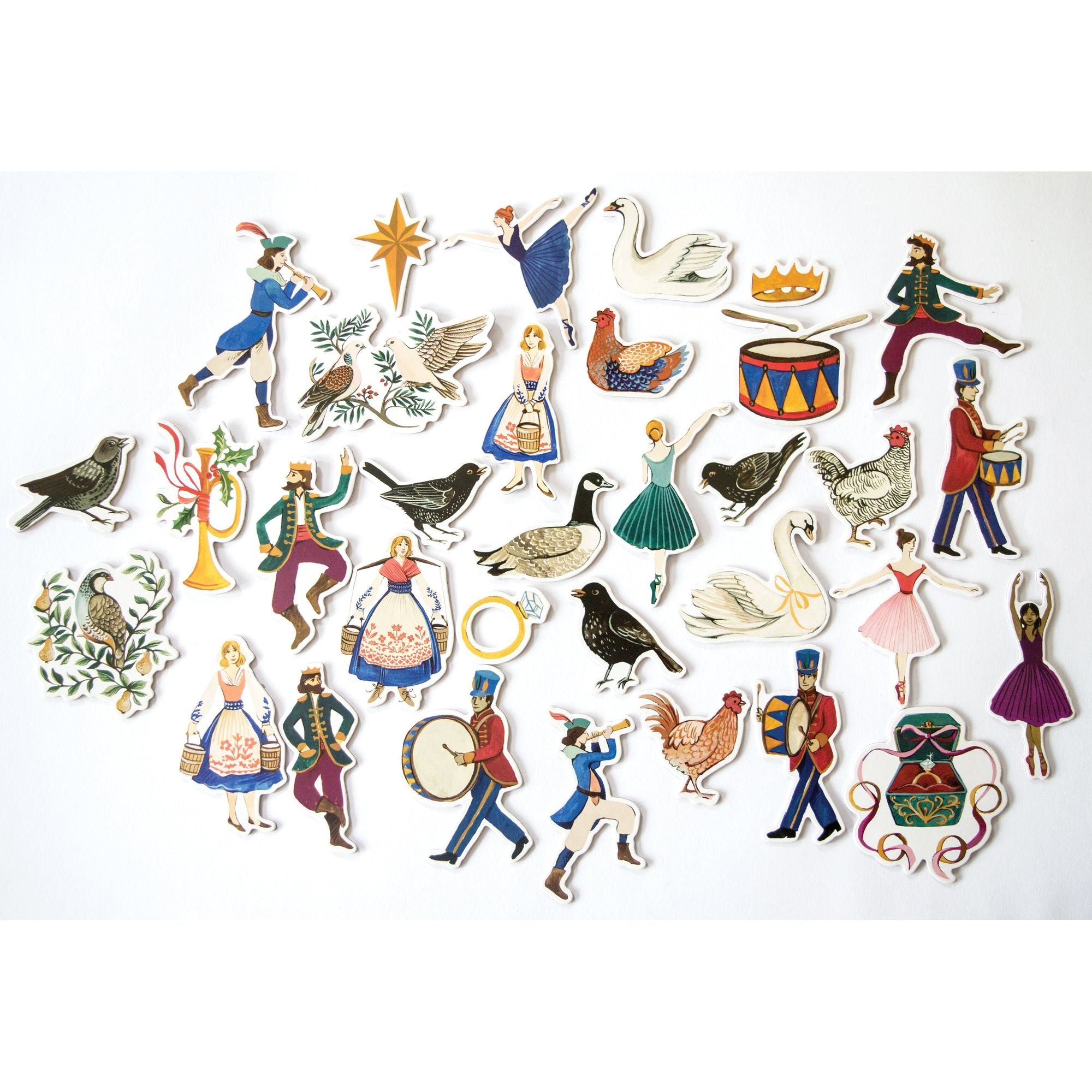 Craft Consortium 12 Days of Christmas Chipboard Ephemera CCEPH010 spaced