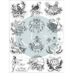 Craft Consortium 12 Days of Christmas 6x8 inch Clear Stamp Set CCSTMP091 outline