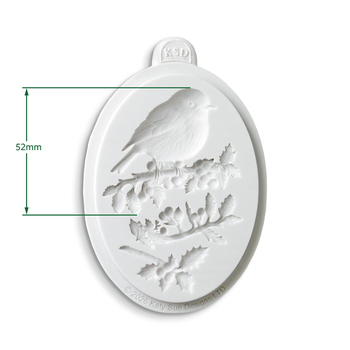 Cosmic Shimmer Winter Robin Silicone Mould ce0168-cs