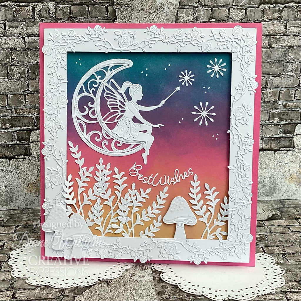 Creative Expressions Fairy Wishes Entwined Rose Border Dies cedjr098 best wishes