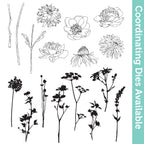 Tim Holtz Cling Rubber Stamps Mini Bouquet cms269