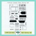 Creative Worship Vintage Labels Tabs Tickets And More Stamps And Dies Bundle