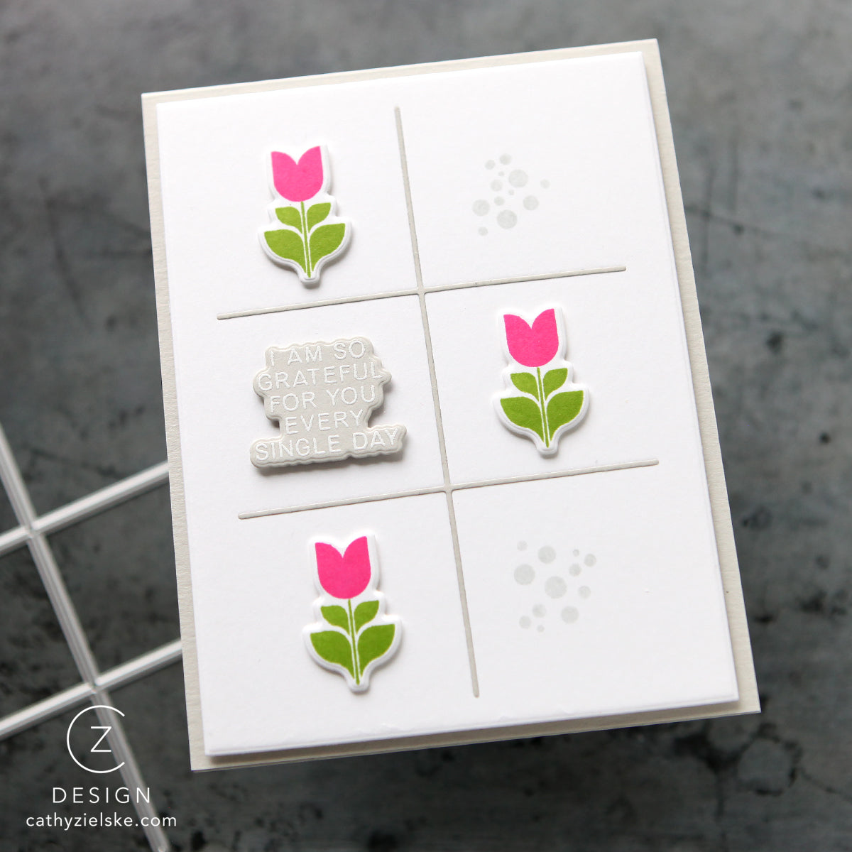 CZ Design A2 Grid Wafer Dies czd282c Grateeful Card | color-code:ALT02