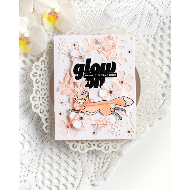 CZ Design EZ Strips and Die Glow On Bundle set1272go Shine On Foxy Glow Card Heather Hoffman | color-code:ALT03