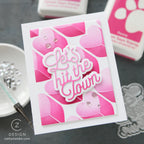 CZ Design Let's Hit the Town Wafer Dies czd295 Heart to Heart