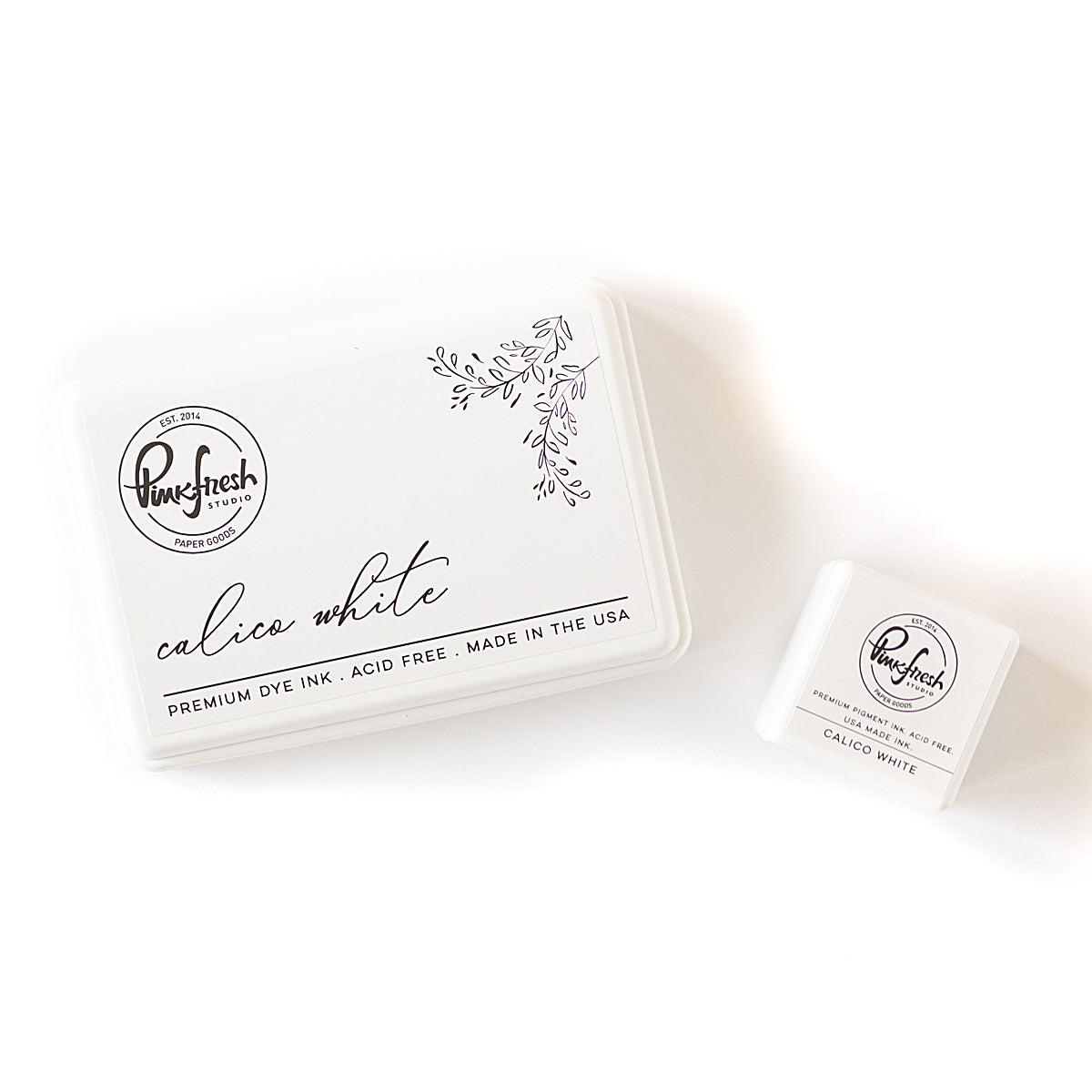 PinkFresh Studio Calico White Pigment Ink Pad pfpi050 Detailed Product Photo