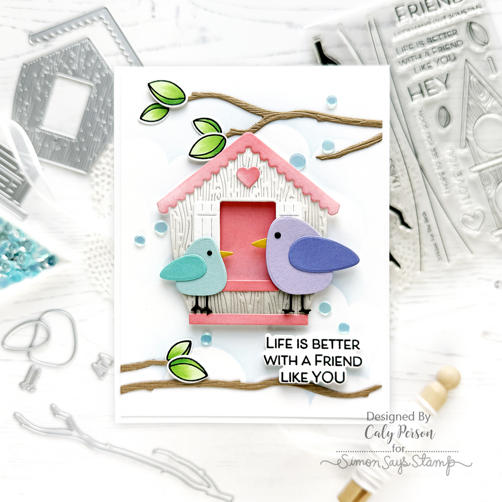 Simon Says Stamps and Dies For the Birds and Birdies Bundle set1018fb Friend Like You Friend Card | color-code:ALT10