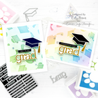 Simon Says Stamp! CZ Design GRAD HAT Wafer Dies czd88 Graduation Cards | color-code:ALT01