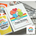Rainbow Splash Ink Pad Canary rsi6 Birthday Card