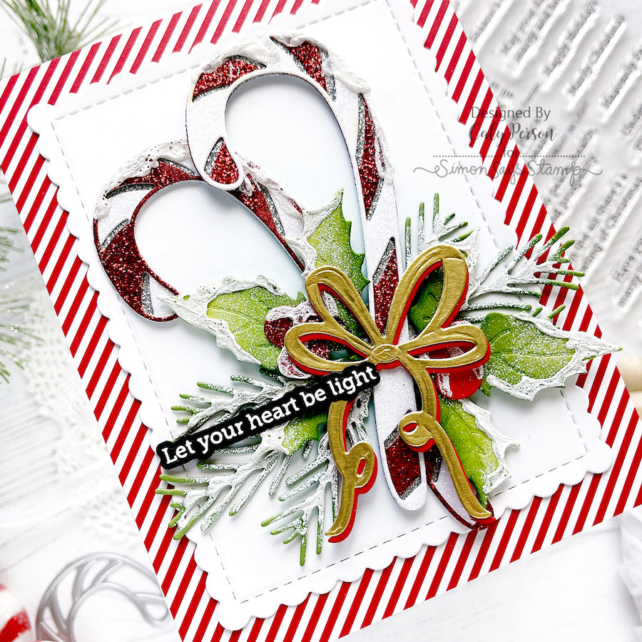 Honey Bee SCALLOP A2 CARD FRAMES Dies hbds-sa2 Festive Holiday Card | color-code:ALT8
