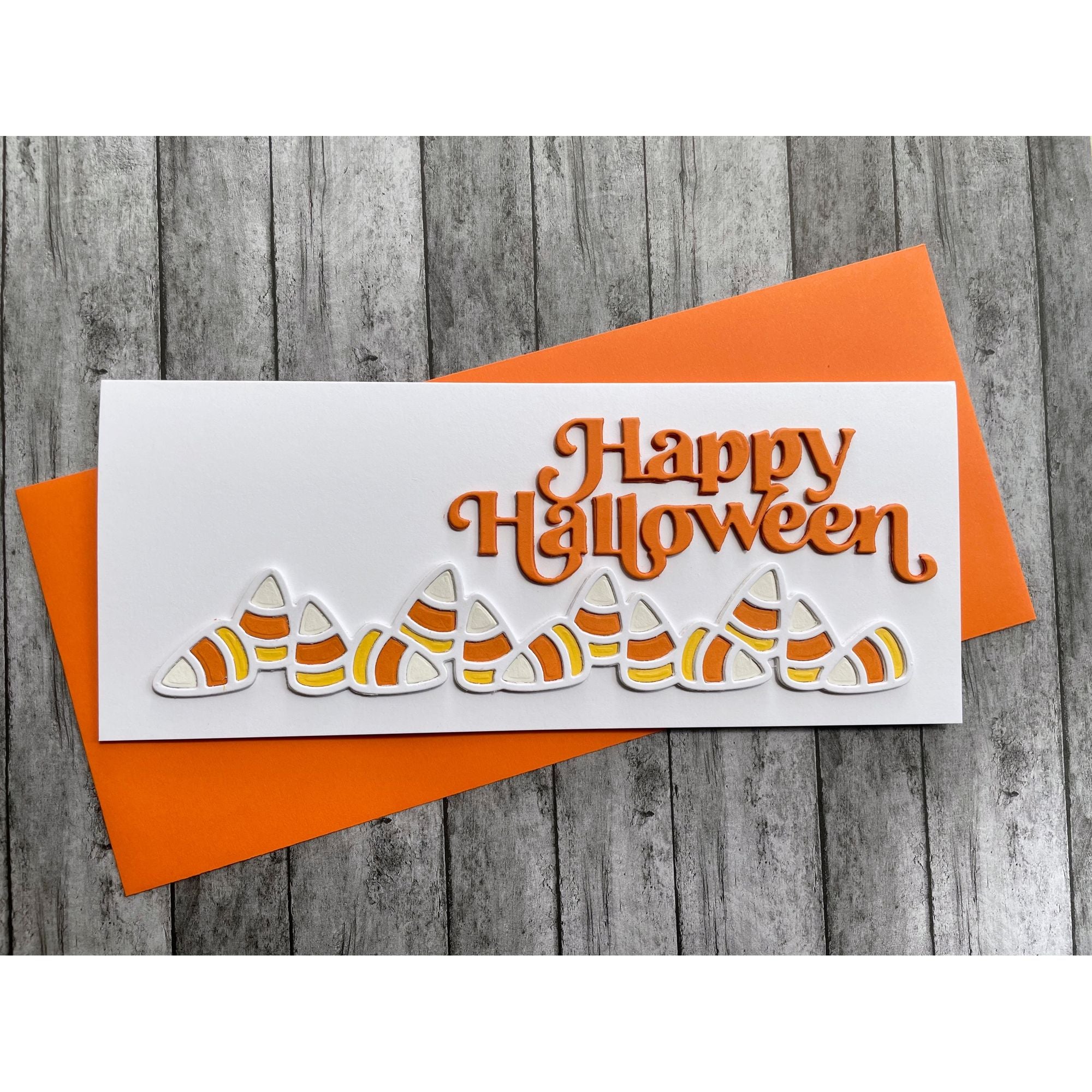 Simon Says Stamp Candy Corn Border Wafer Die 1126sd Cheering for You Halloween Card | color-code:ALT02