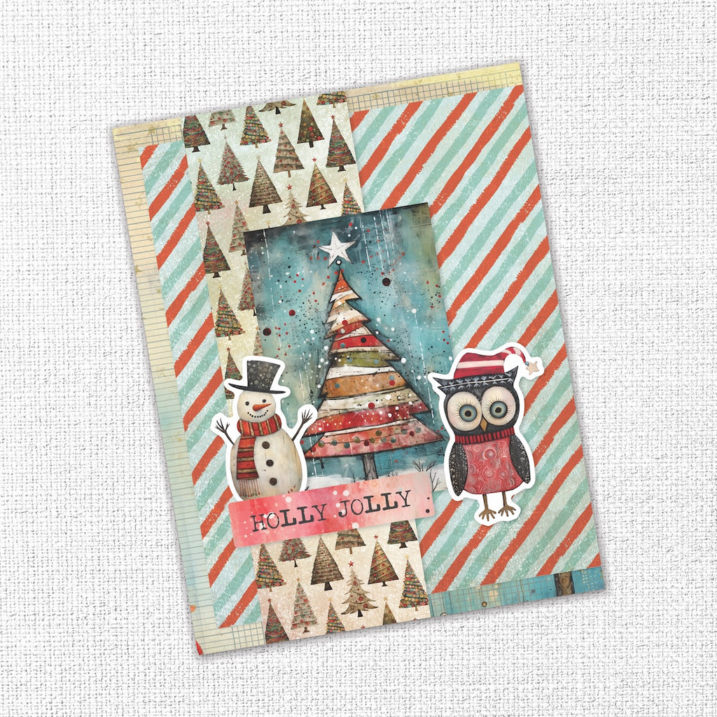 Paper Rose Merry And Bright Embossed Die Cuts 35665