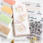 PinkFresh Studio Butterfly Garden Stencil Set 154122 Slimline Butterfly Card | color-code:ALT02