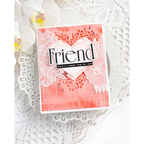 Simon Says Stamp Embossing Folder Heart Wreath sf602 Heart to Heart Friend Card | color-code:ALT01