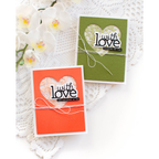 CZ Design With Love Wafer Dies czd290 Beautiful Moments With Love Cards | color-code:ALT02