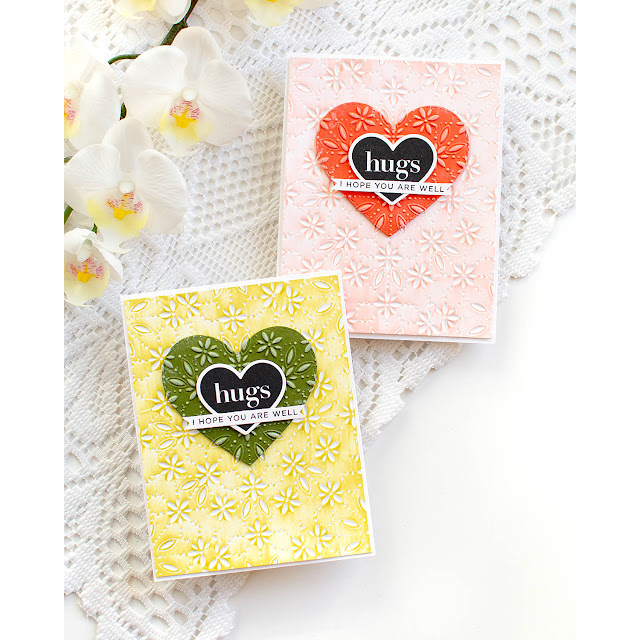 Simon Says Stamp Embossing Folder Dancing Starlets sf512 Hugs Cards | color-code:ALT04