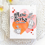 Simon Says Stamp Set of 4 Stencils and 4 HEART MASKS ssst221593 Birthday Card | color-code:ALT01