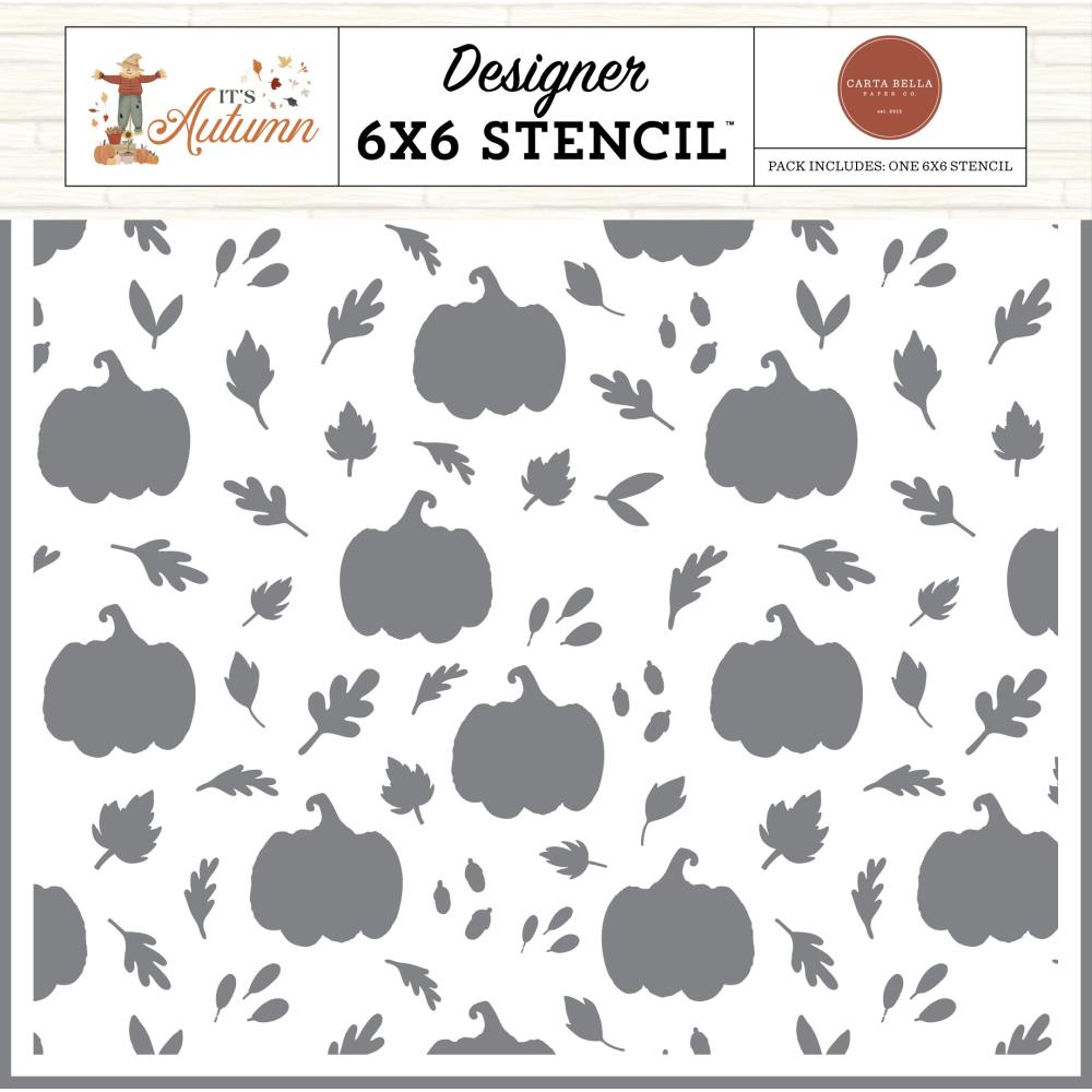 Carta Bella Cutest Pumpkin Patch 6 x 6 Stencil cbia452034