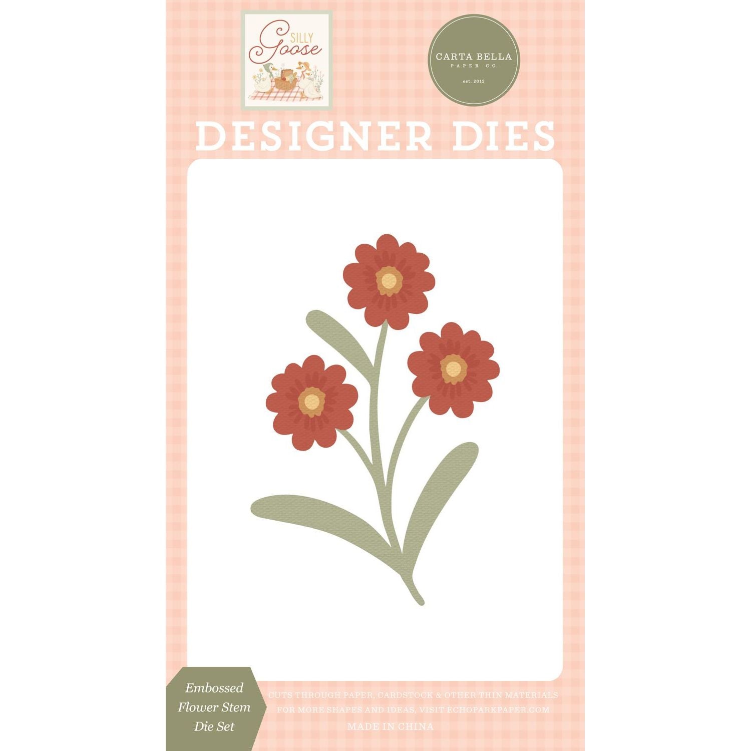 Carta Bella Embossed Flower Stem Die cbgoo488041